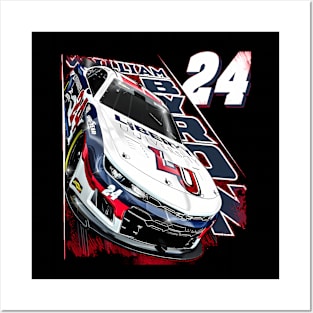 William Byron Red Racing Posters and Art